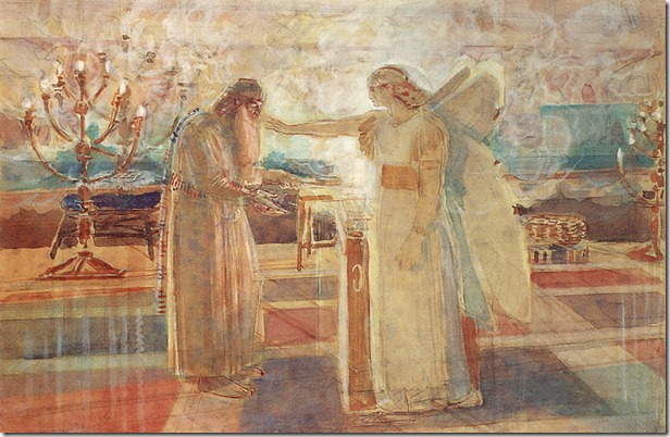 Archangel gabriel strikes Zachariah