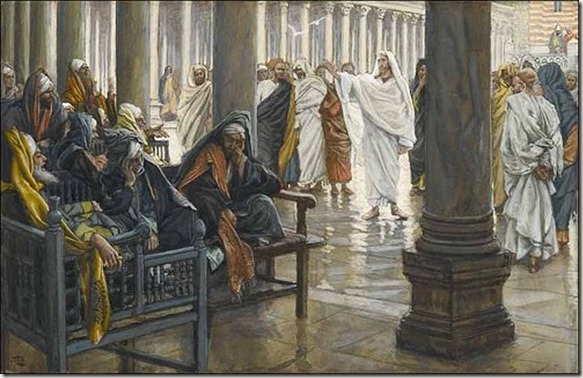 jesus teaches in the temple