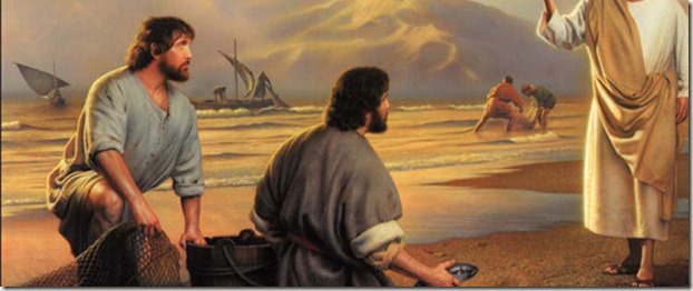 Jesus on the shore