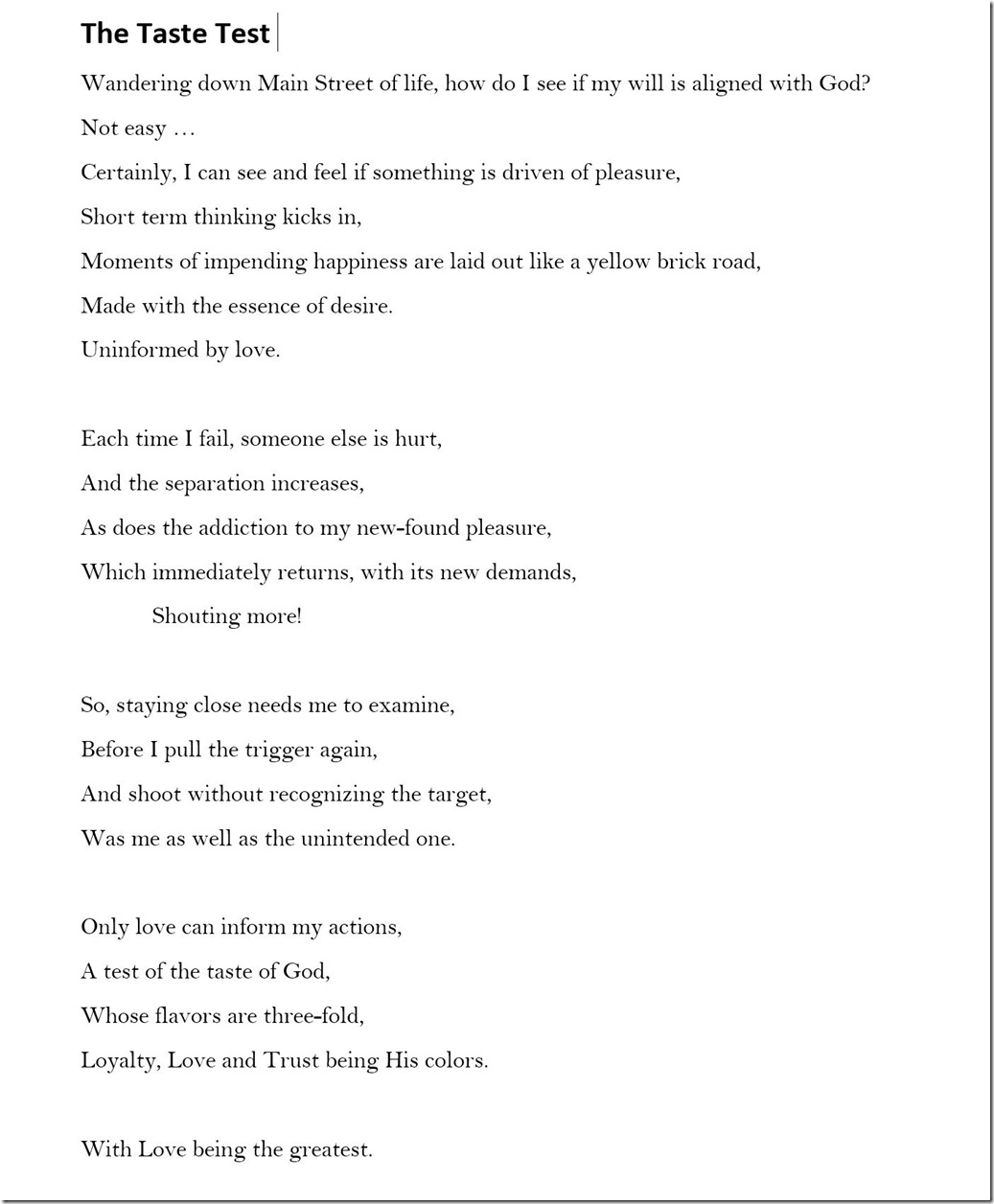 The Taste Test